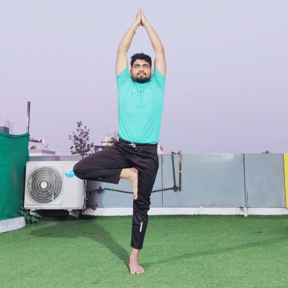 Tree pose prashant madane yoga
